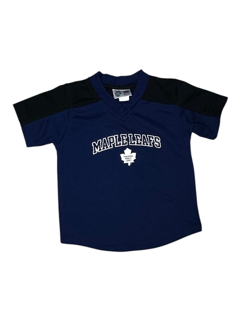 Majestic Toronto Maple Leafs Navy and Black Unisex Kids' T-Shirt Size 3